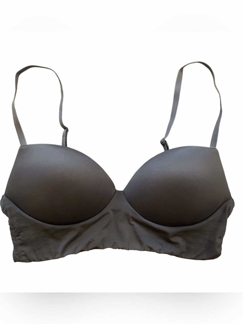Victoria’s Secret Padded Demi Pull Over Bra Women’s Medium Gray